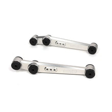Load image into Gallery viewer, BLOX Racing 90-01 Integra, 89-95 Civic, CRX, Del Sol V2 Billet Rear LCA Poly Bushings - Raw - Back View