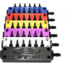 Load image into Gallery viewer, BLOX Racing Billet 6-Port Vacuum Manifold Kit - Black - Side View