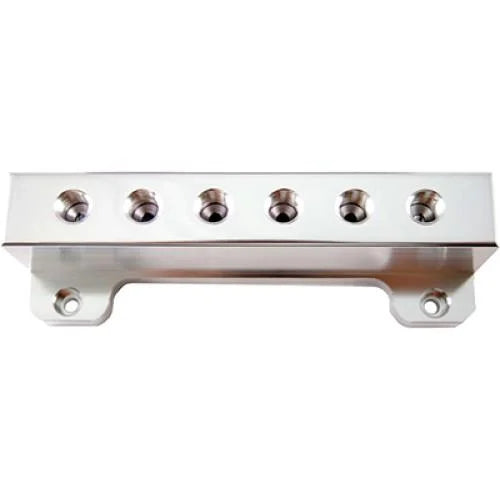 BLOX Racing Billet 6-Port Vacuum Manifold Kit - Silver - Main Product View