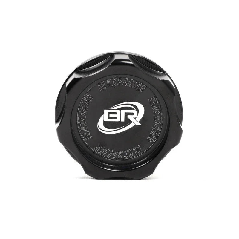 BLOX Racing Billet Honda Oil Cap - Black - Side View