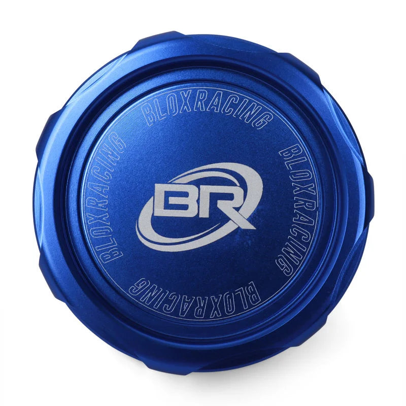 BLOX Racing Billet Honda Oil Cap - Blue - Main Product View