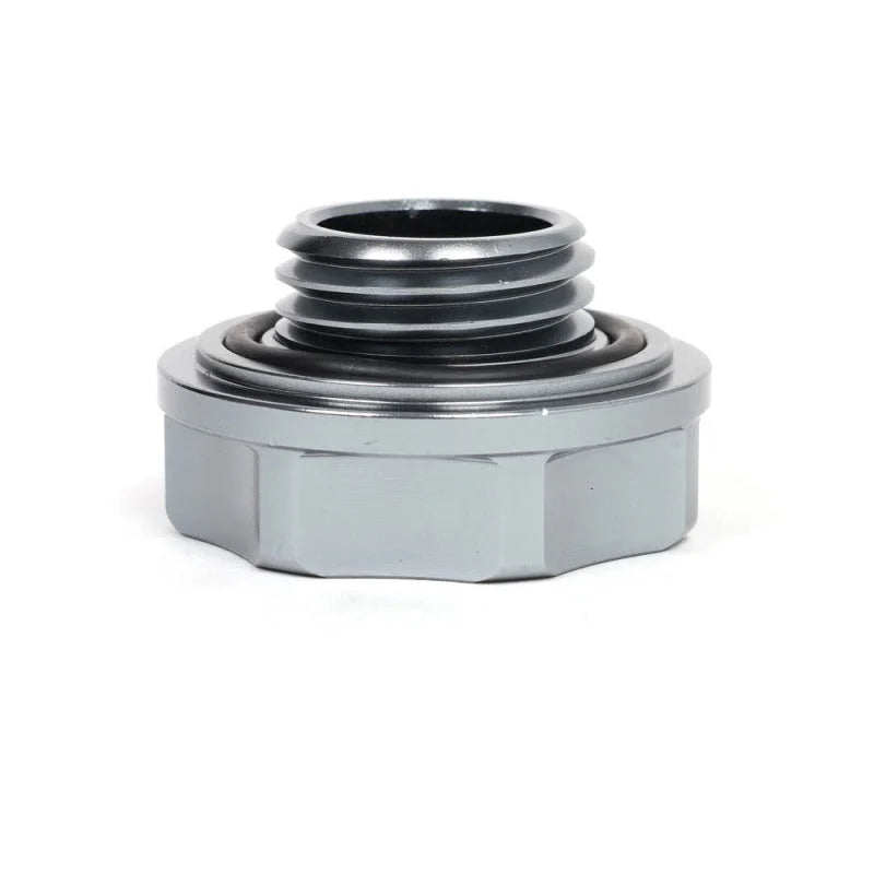 BLOX Racing Billet Honda Oil Cap - Gunmetal - Installation View