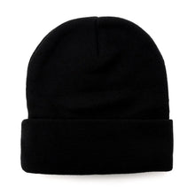 Load image into Gallery viewer, BLOX Racing Classic Beanie - Black w/ Stacked Logo - Main Product View