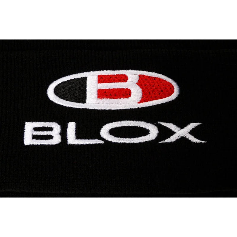 BLOX Racing Classic Beanie - Black w/ Stacked Logo - Installation View