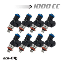 Load image into Gallery viewer, BLOX Racing Eco-Fi Street Injectors 1000cc/min GM LS3/LS7 (Set of 8) - Installation View