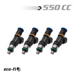 Load image into Gallery viewer, BLOX Racing Eco-Fi Street Injectors 550cc/min Honda K Series (Set of 4) - Installation View
