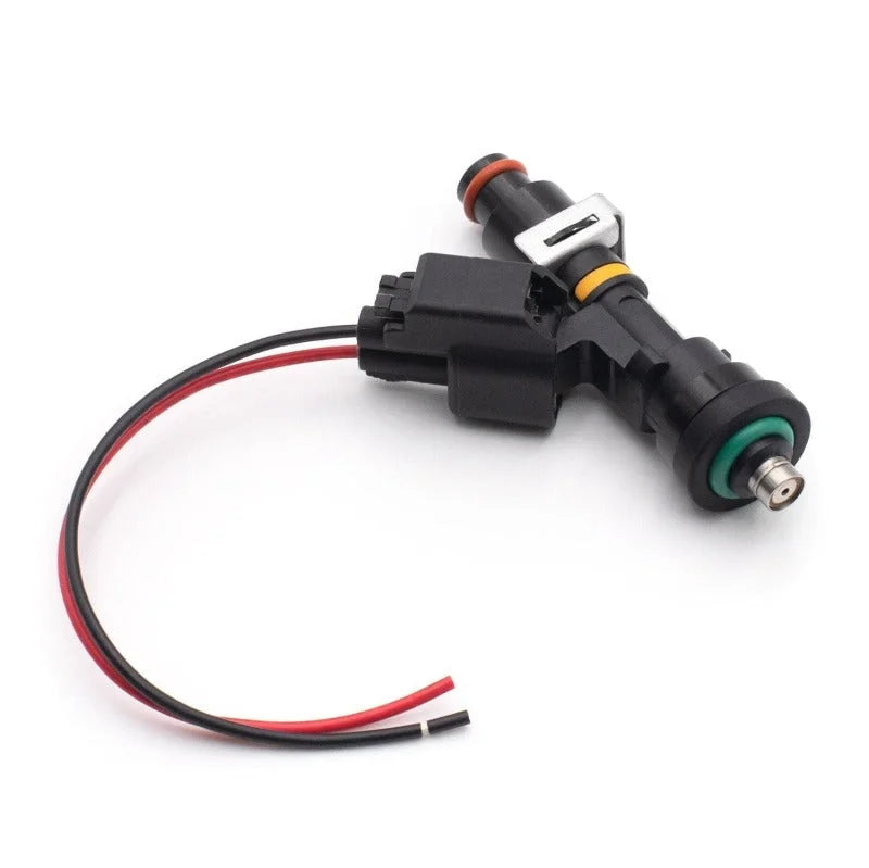 BLOX Racing Eco-Fi Street Injectors 550cc/min w/1/2in Adapter Honda B/D/H Series (Set of 4) - Side View