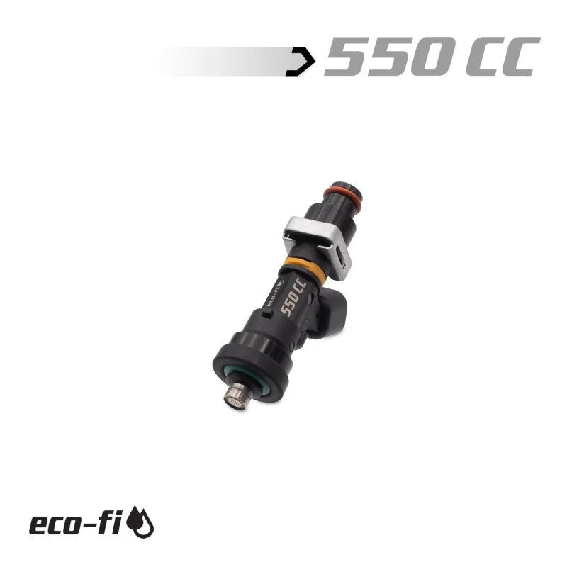 BLOX Racing Eco-Fi Street Injectors 550cc/min w/1/2in Adapter Honda B/D/H Series (Single Injector) - Installation View