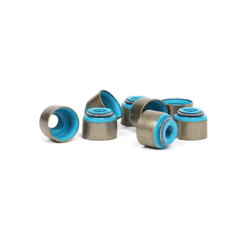 BLOX Racing Honda 5.5mm Valve Stem Seals Blue FKM - Set of 8 (Fits Both Intake & Exhaust) - Detail View