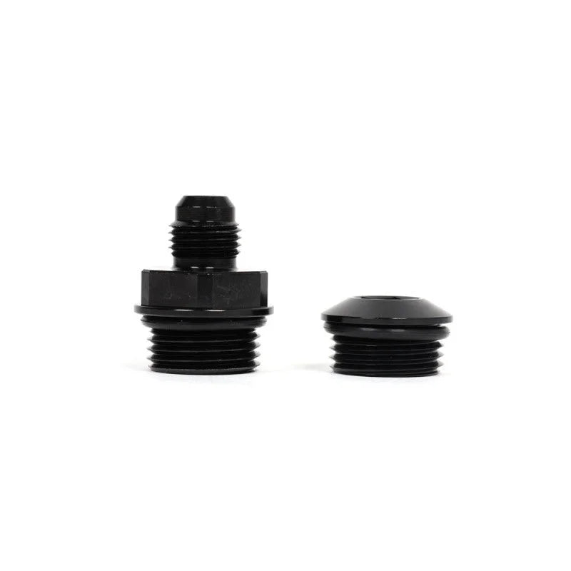 BLOX Racing Honda B-Series Xtreme Aluminum Fuel Rail - Black - Back View