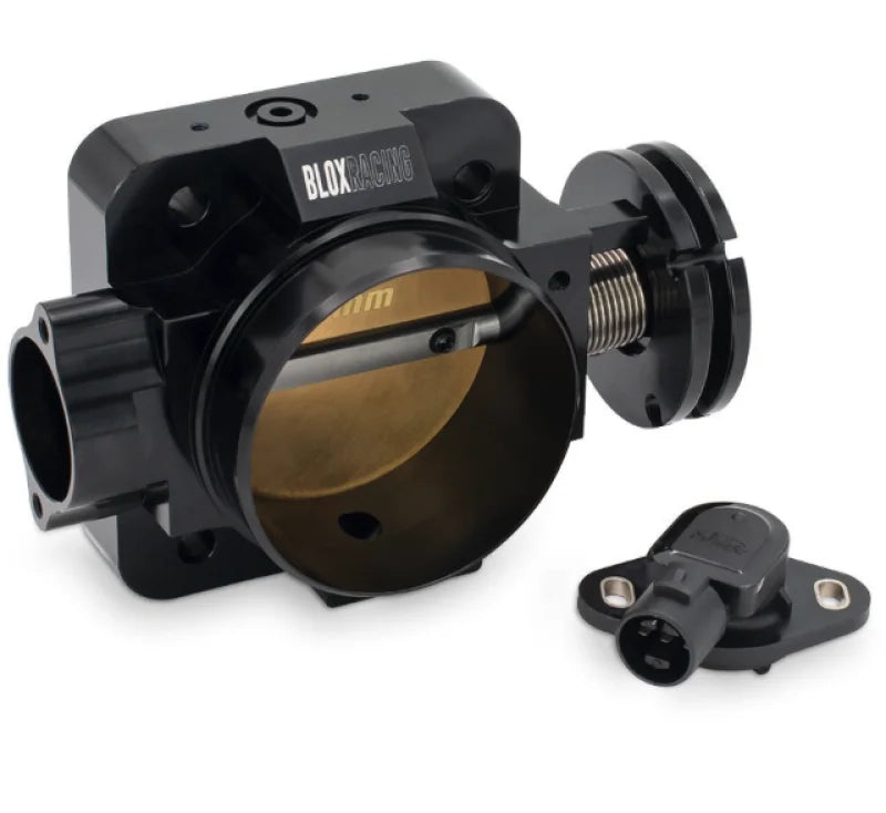 BLOX Racing Honda B/D/H/F Series Engines 72mm Black Billet Throttle Body V2 - Installation View