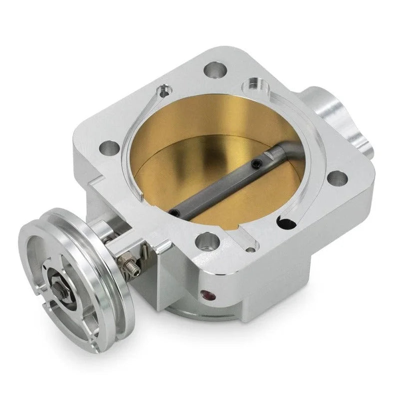 BLOX Racing Honda B/D/H/F Series Engines 76mm Silver Billet Throttle Body V2 - Side View