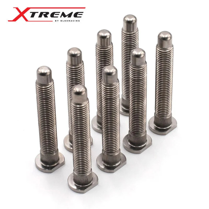 BLOX Racing Honda Xtreme Titanium Wheel Studs 12 x 1.50mm - Set of 8 - Side View