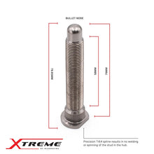 Load image into Gallery viewer, BLOX Racing Honda Xtreme Titanium Wheel Studs 12 x 1.50mm - Single - Side View