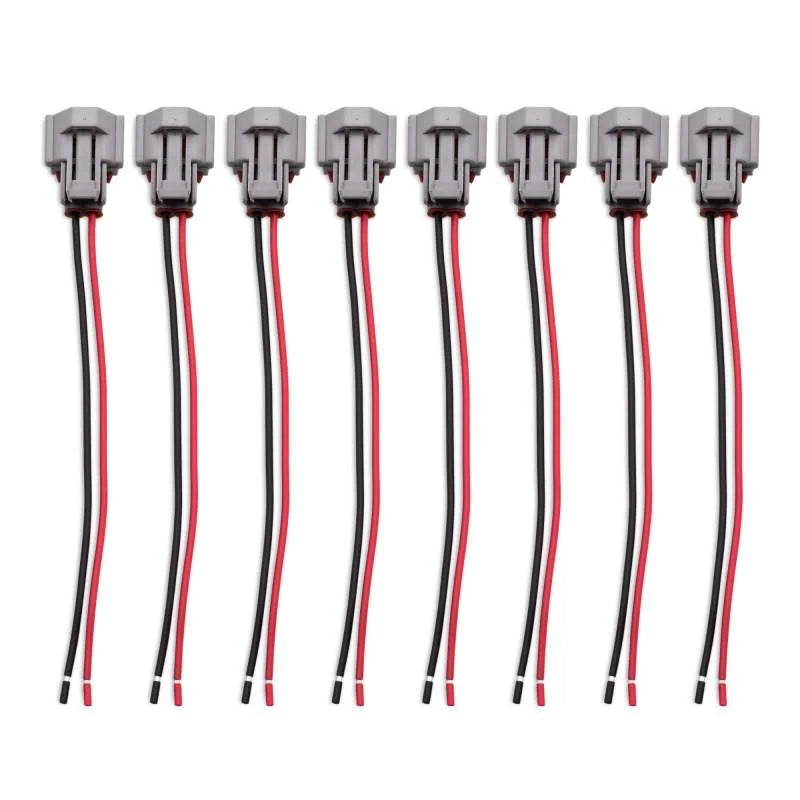 BLOX Racing Injector Pigtail Denso Female - Set Of 8 - Side View