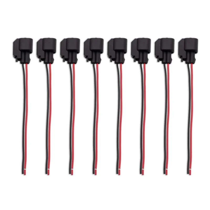 BLOX Racing Injector Pigtail Ev14 Female - Set Of 8 - Side View