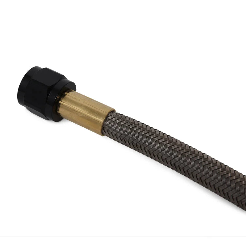 BLOX Racing LS-VTEC Kit Hose Assembly (-6 to -6 Teflon SS Braided) - Side View