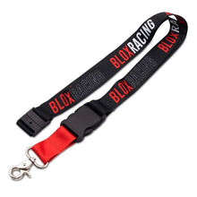Load image into Gallery viewer, BLOX Racing Lanyard - Breakaway SIlkscreen Printed - Side View