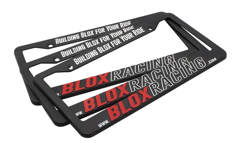BLOX Racing License Plate Frame - New Logo - Side View