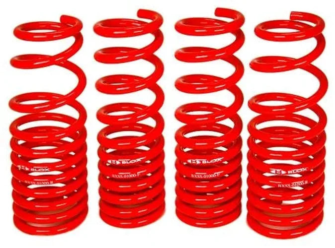 BLOX Racing Lowering Springs fits 1988-1991 Honda CRX / Civic - Side View