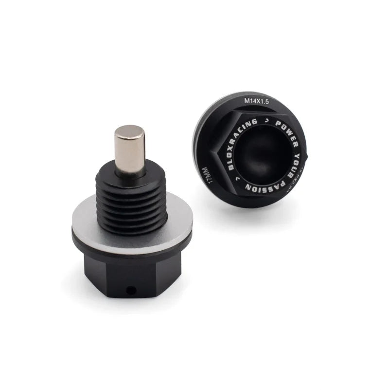 BLOX Racing Magnetic Oil & Transmission Drain Plug Set - Side View