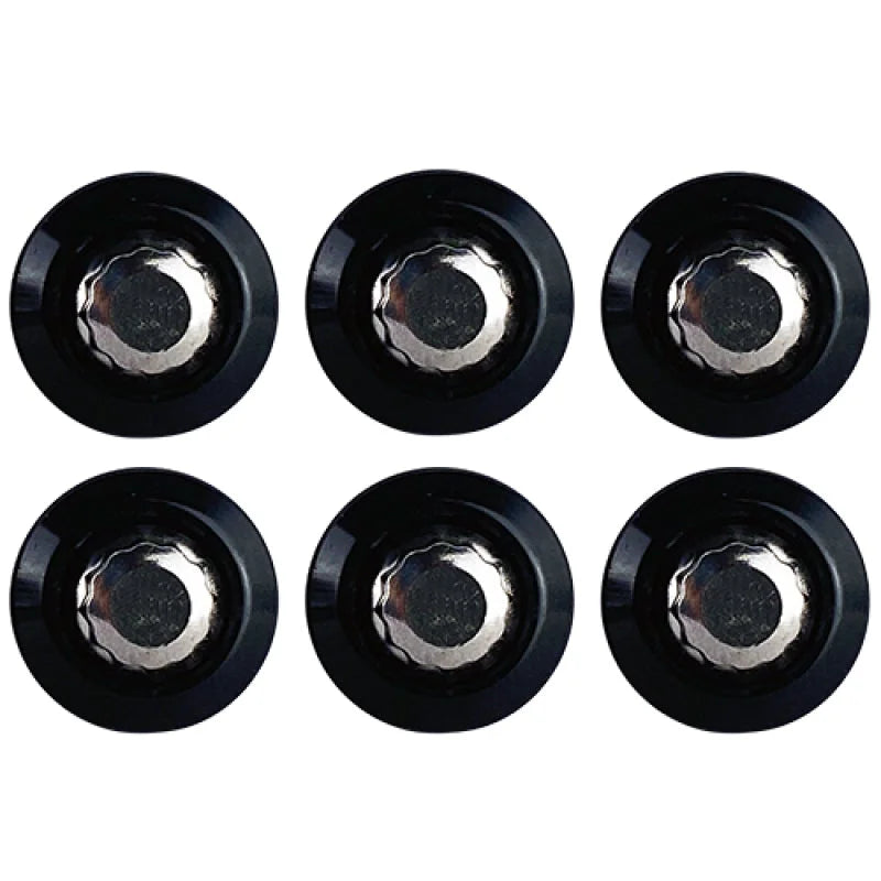BLOX Racing New Fender Washers Kit M6 12pt - 6pc Large Diameter Black - Detail View