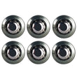 Load image into Gallery viewer, BLOX Racing New Fender Washers Kit M6 12pt - 6pc Large Diameter Gun Metal - Side View