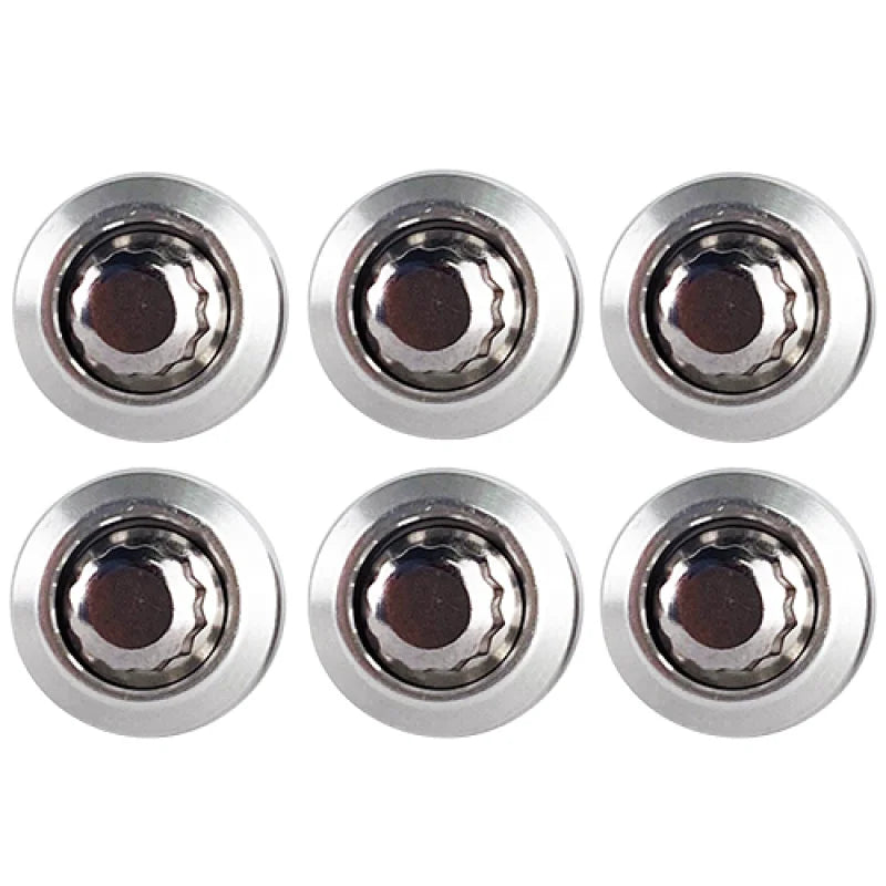 BLOX Racing New Fender Washers Kit M6 12pt - 6pc Large Diameter Silver - Main Product View