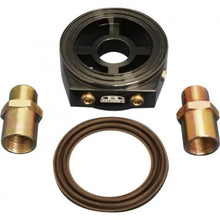 Load image into Gallery viewer, BLOX Racing Oil Filter Block Adapter Black / For Oil Pressure / Oil Temperature - Main Product View
