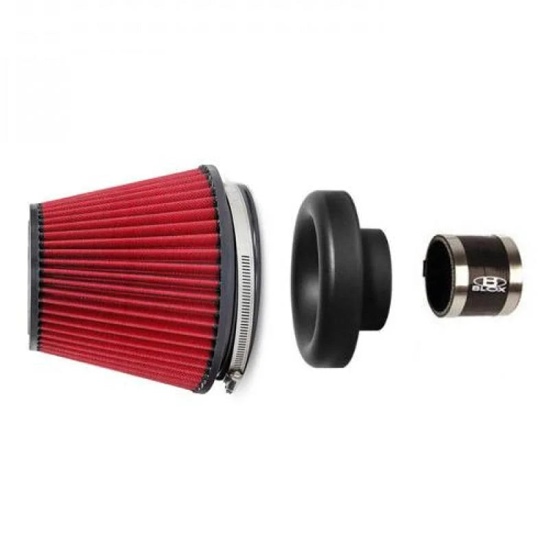 BLOX Racing Performance Filter Kit w/ 2.5inch  Velocity Stack Air Filter and 2.5inch Silicone Hose - Additional View 9