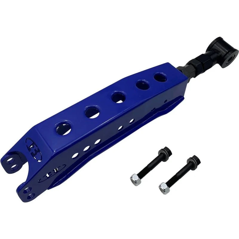 BLOX Racing Rear Lower Control Arms - Blue (2013+ Subaru BRZ/Toyota 86 / 2008-2023 Subaru WRX/STI) - Side View