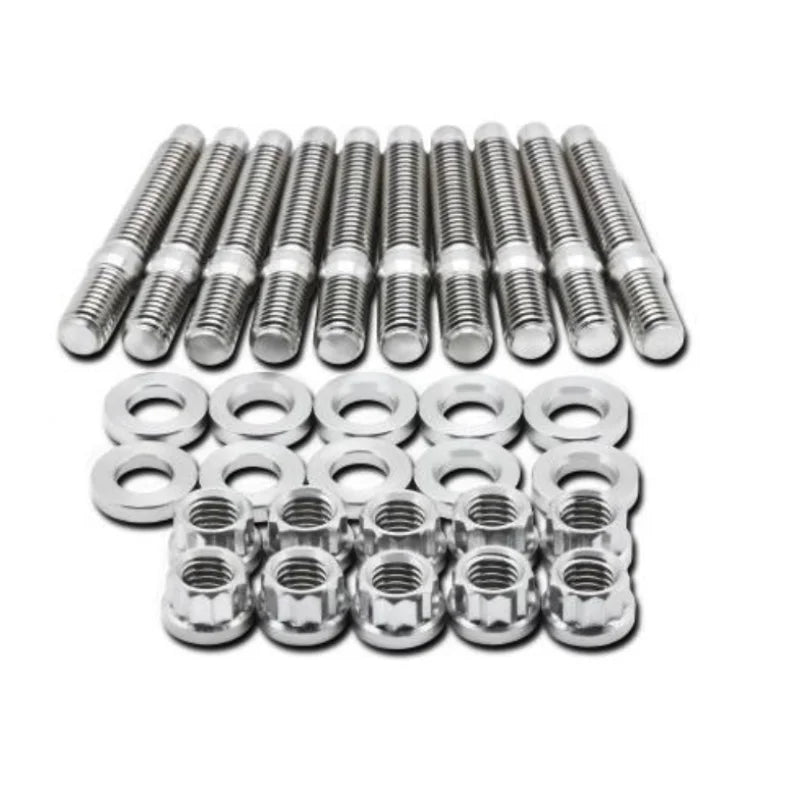 BLOX Racing SUS303 Stainless Steel Exhaust Manifold Stud Kit M8 x 1.25mm 45mm in Length - 9-piece - Additional View 6