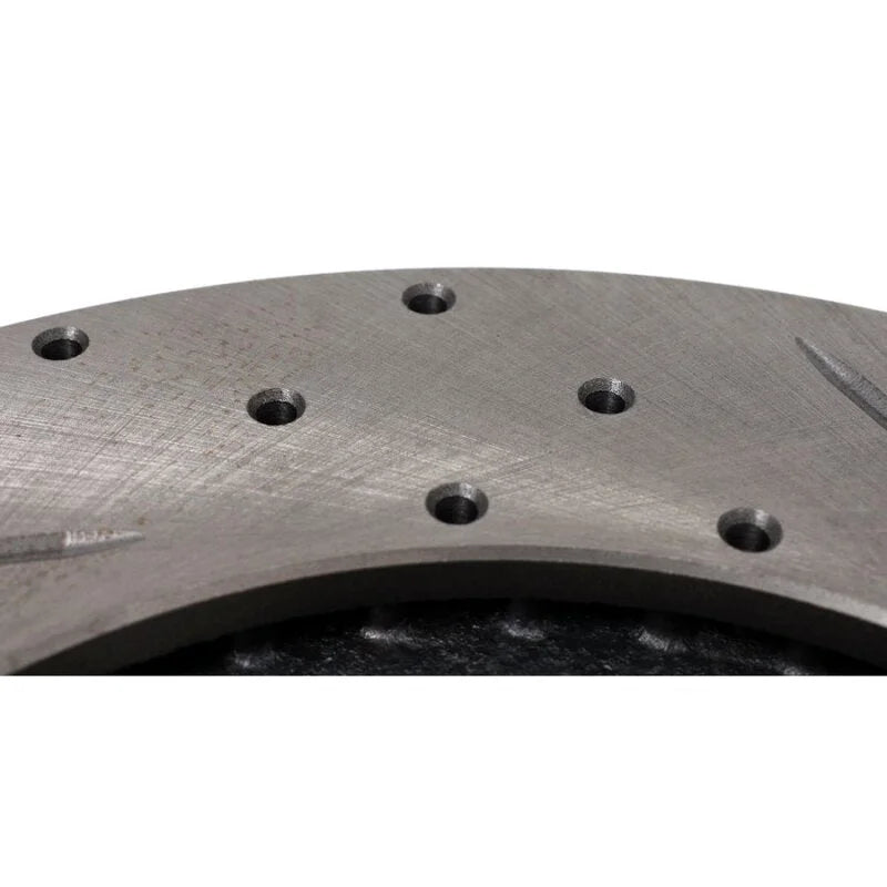 BLOX Racing Slotted And Cross-Drilled Rotor Left SIde - Installation View