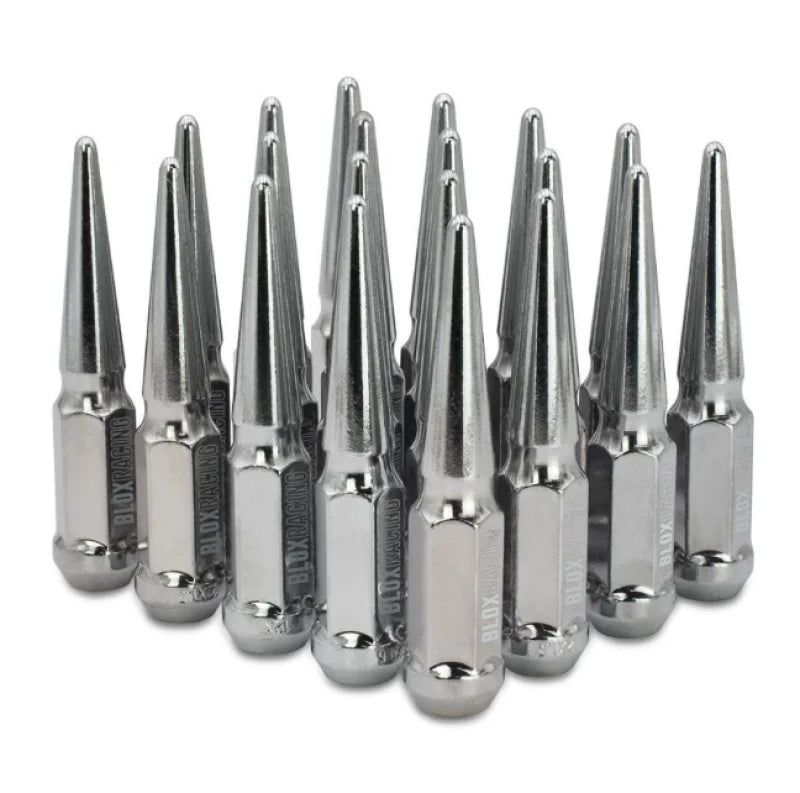 BLOX Racing Spike Forged Lug Nuts - Chrome 12 x 1.25mm - Set of 20 - Main Product View