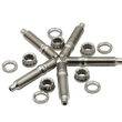Load image into Gallery viewer, BLOX Racing Stainless Steel Exhaust Manifold Studs 5-Piece Set - M10x1.25 55mm - Side View