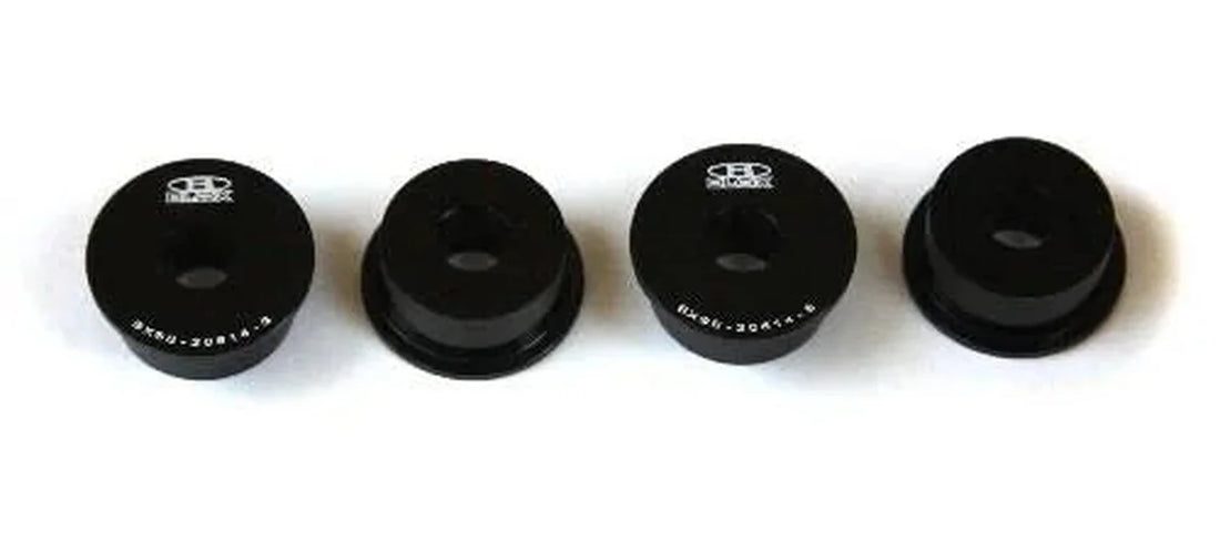 BLOX Racing Honda S2000 Steering Rack Rigid Bushing Kit - Black - Side View