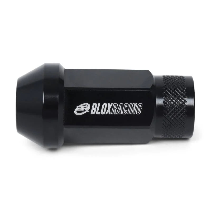 BLOX Racing Street Series Forged Extended Lug Nut Black Single - Detail View