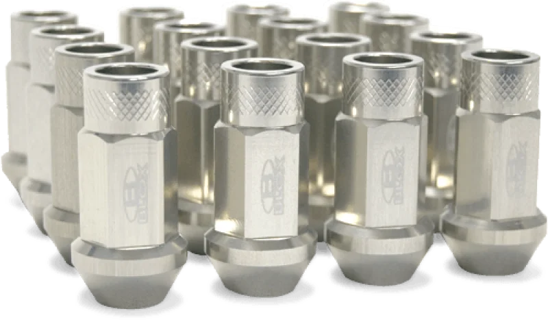 BLOX Racing Street Series Forged Lug Nuts 12x1.25mm Silver Set of 20