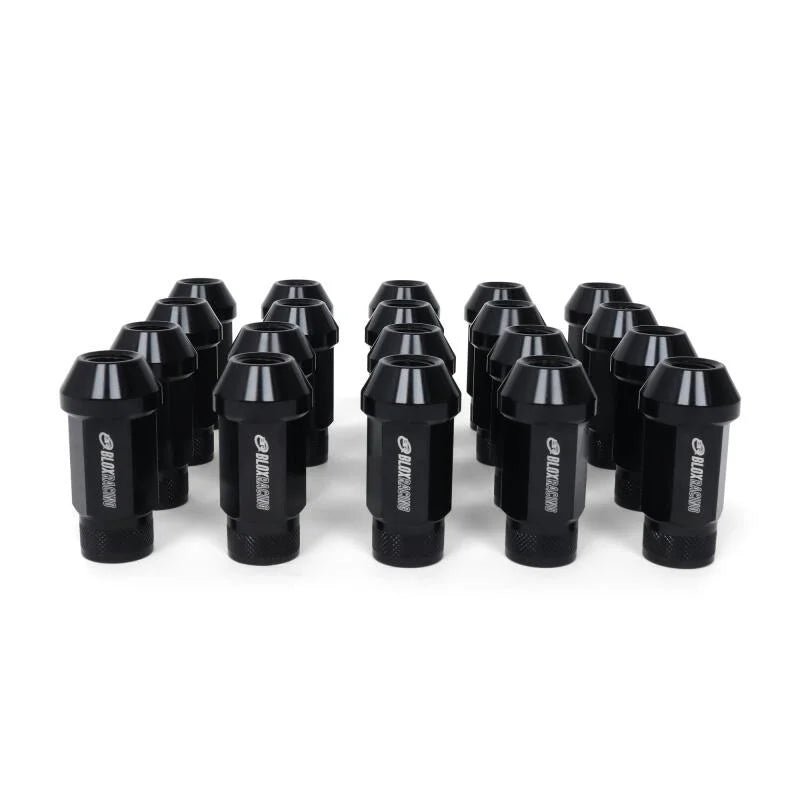 BLOX Racing Street Series Forged Lug Nuts - Black 12 x 1.25mm - Set of 16 - Side View