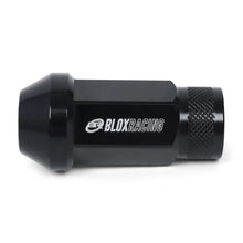 Load image into Gallery viewer, BLOX Racing Street Series Forged Lug Nuts - Black 12 x 1.25mm - Set of 16 - Detail View