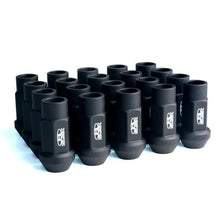 Load image into Gallery viewer, BLOX Racing Street Series Forged Lug Nuts - Flat Black 12 x 1.5mm - Set of 20 (New Design) - Side View