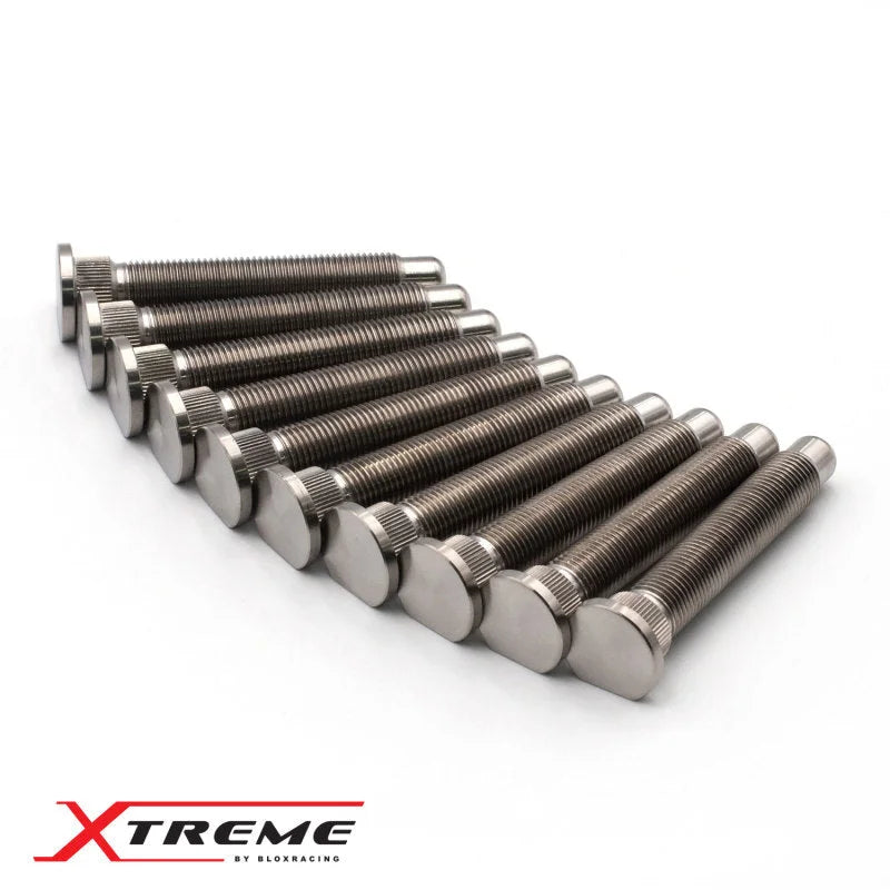 BLOX Racing Subaru Xtreme Titanium Wheel Studs 12 x 1.25mm - Set of 10 - Side View