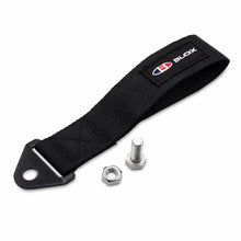Load image into Gallery viewer, BLOX Racing Universal Tow Strap With BLOX Logo - Black - Main Product View