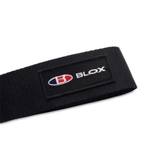Load image into Gallery viewer, BLOX Racing Universal Tow Strap With BLOX Logo - Black - Side View