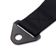 Load image into Gallery viewer, BLOX Racing Universal Tow Strap With BLOX Logo - Black - Detail View