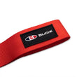 Load image into Gallery viewer, BLOX Racing Universal Tow Strap With BLOX Logo - Red - Side View