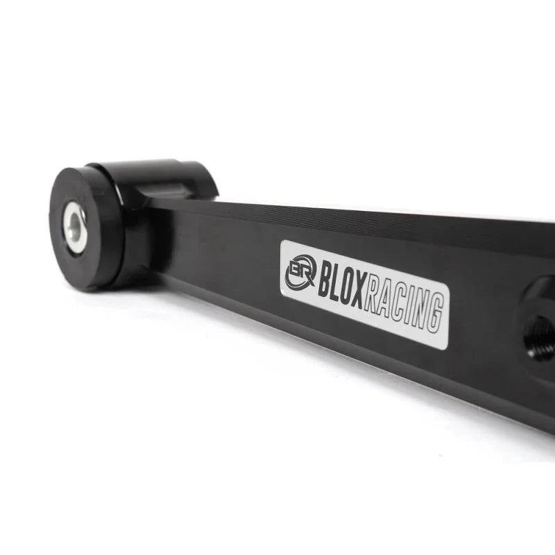 BLOX Racing V2 Billet Rear Lower Control Arms Poly Bushings 96-00 Honda Civic - Black - Main Product View