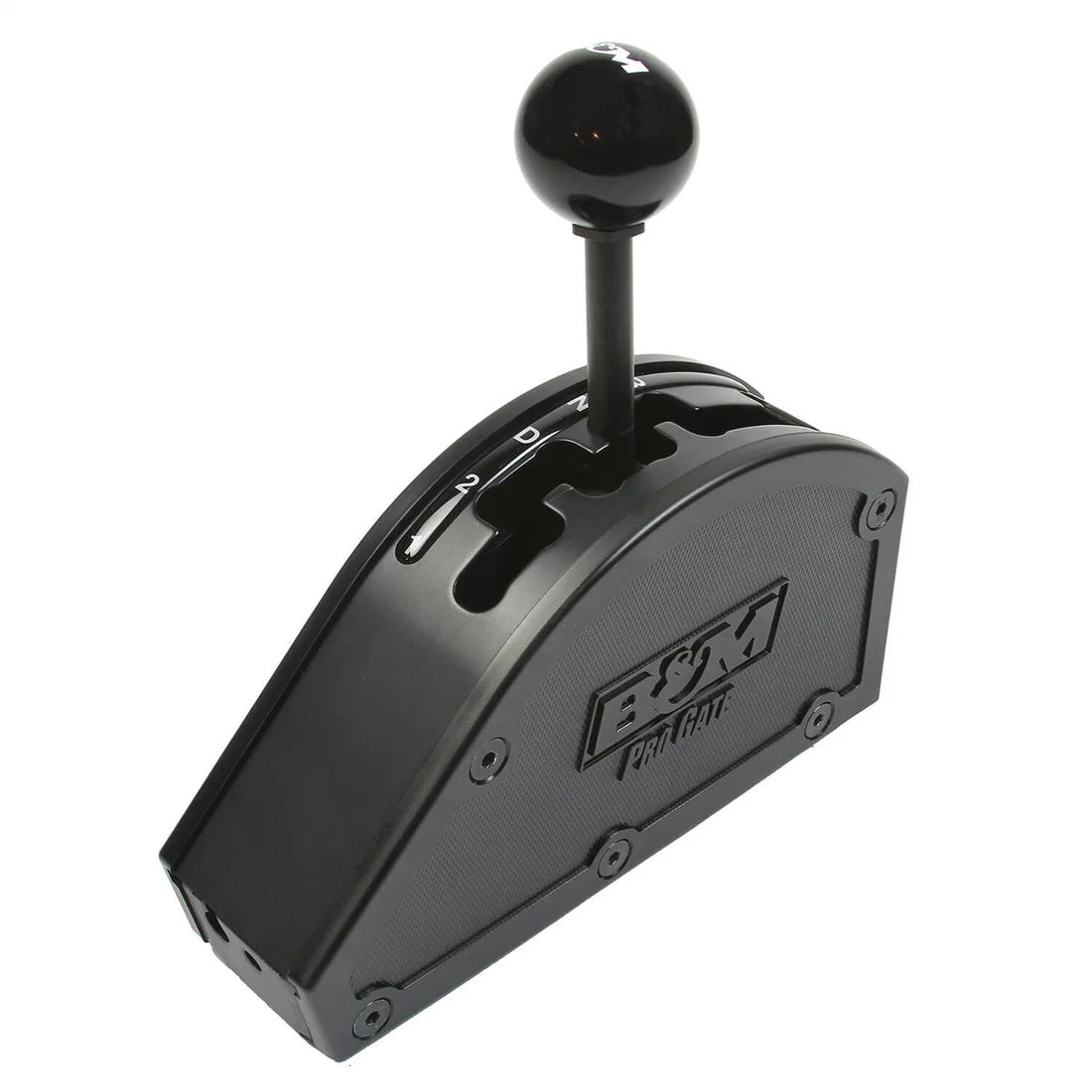 B&M 3-Speed GM Automatic Transmissions - Rear Cable Exit - Forward Shift Pattern 80889 - Side View