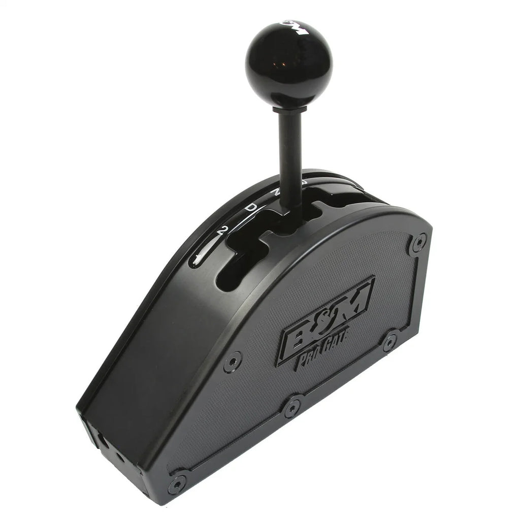 B&M 3-Speed GM Automatic Transmissions - Rear Cable Exit - Forward Shift Pattern 80889 - Side View