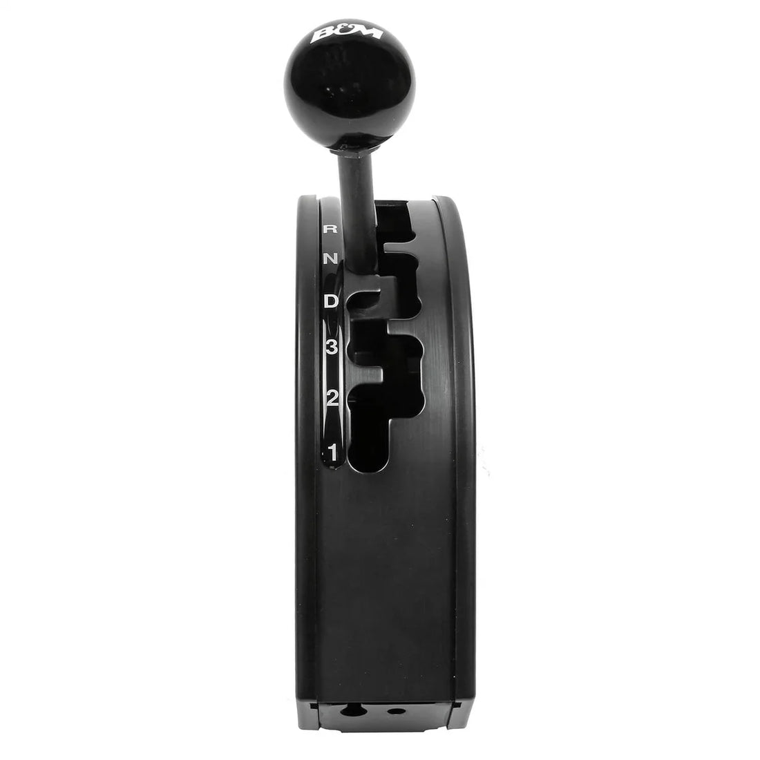 B&M 4-Speed GM Automatic Transmissions - Rear Cable Exit - Forward Shift Pattern 80902 - Side View